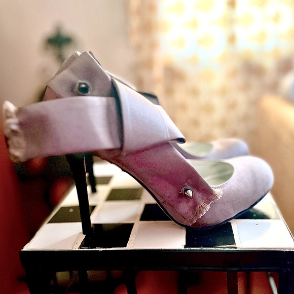 Report Signature vintage satin high heels - Picture 10 of 10